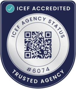 ICEF Accredited Agency badge